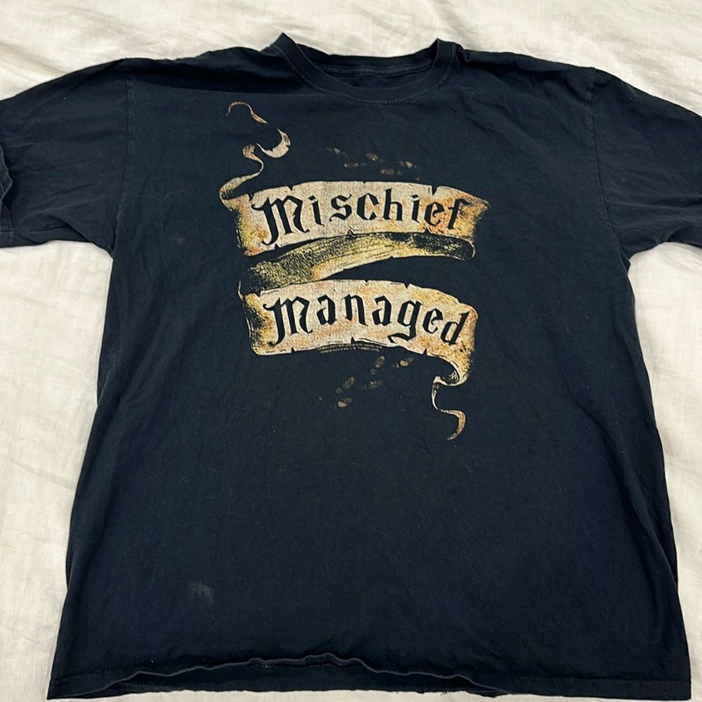 Harry Potter mischief managed  to shirt black no tags looks like size women’s L